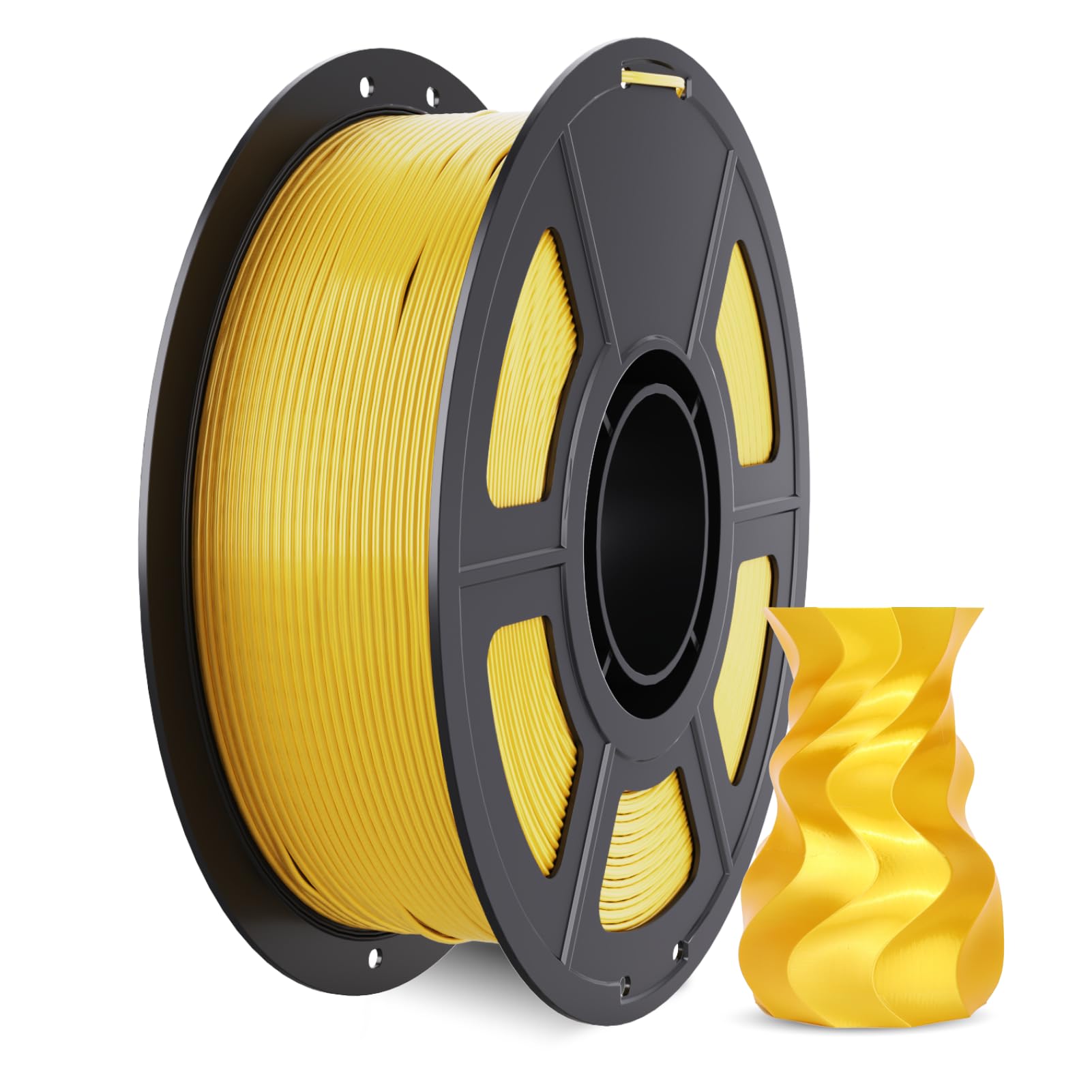 UJOYBIO Silk Filament PLA 1.75mm 3D Printer, Smooth Silky Surface PLA+ 3D Printer Filament, Dimensional Accuracy +/- 0.02 mm, Easy to Print PLA Pro