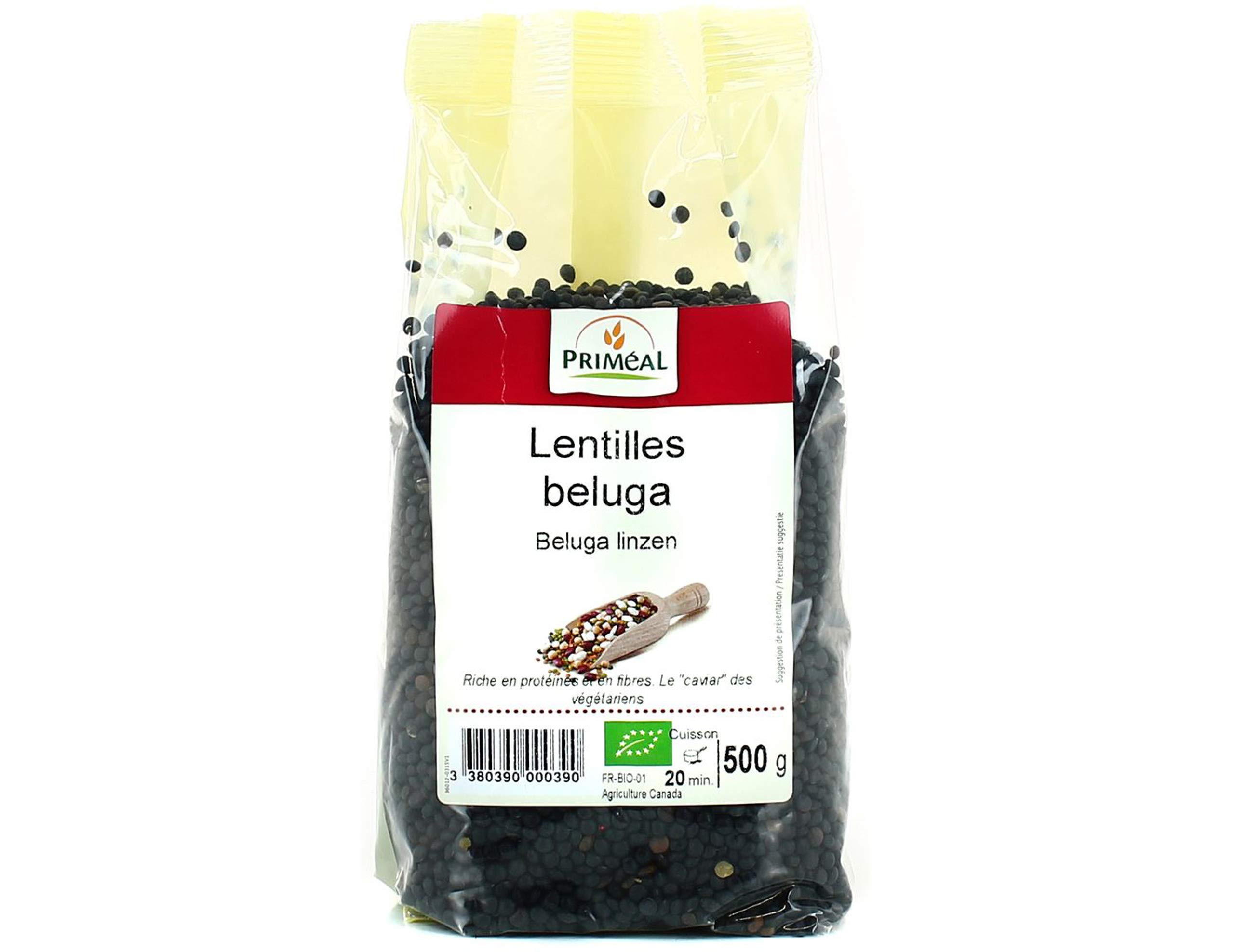 Primeal Lentilles Beluga 500 g - Bio