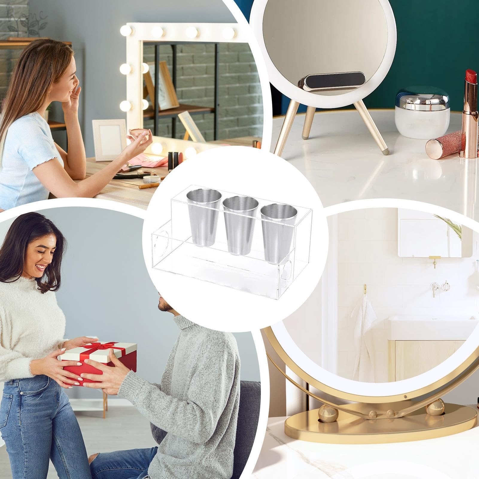 Acryl Haarwerkzeug-Organizer 30x19cm - Hitzebeständige Aufbewahrung Für Styling Tools