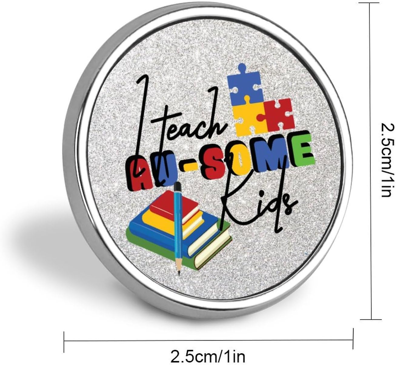 Enamel Pins Bulk Set Pins I Teach Some Kids Pins For Backpacks Autism Life Actually Autistic Custom Buttons Funny Autistic Adult Autism Heart Lapel Pin For Clothing Bags And Lanyards