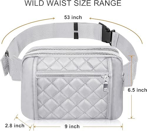 Miniatura 6 de Lindas Riñoneras Grandes para Mujer Bolso de Cintura Cruzado de Nylon Riñonera de Moda de Diseño Riñonera Deportiva de Senderismo Riñonera para