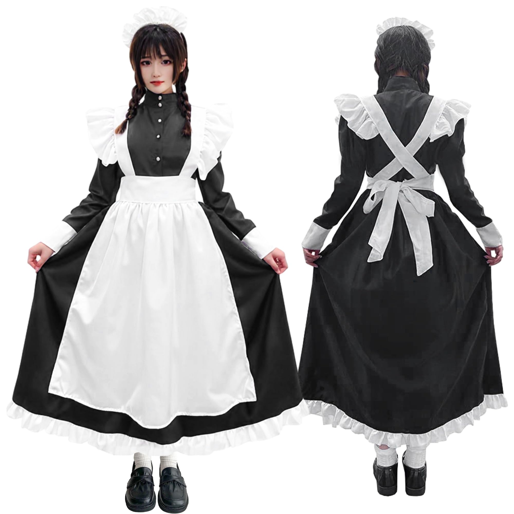 メイド服　オリジナルオーダー　豪華５点セット　 M程度 71KW5eIo8kL.jpg