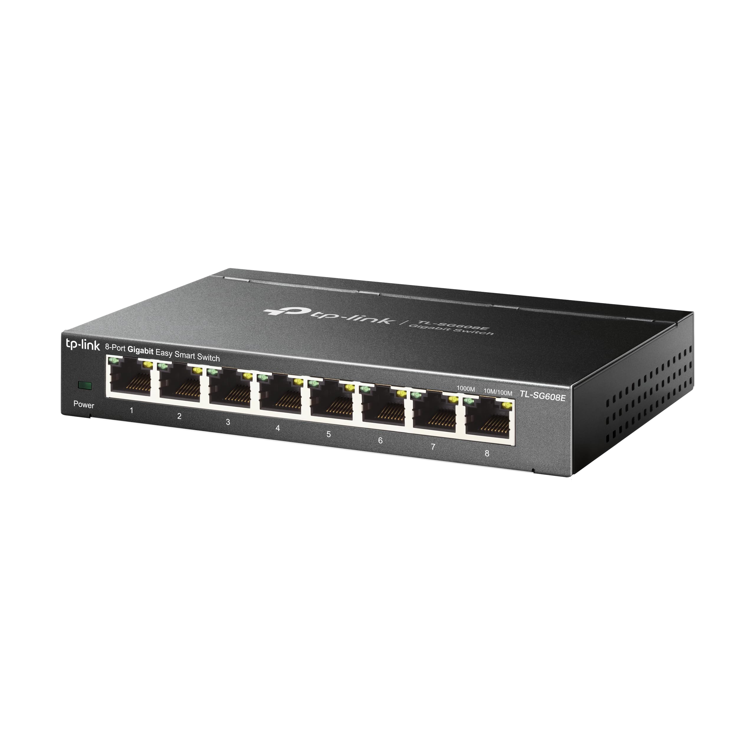 TP-Link TL-SG608E Switch Ethernet Gigabit 8 Ports Gigabit Hub RJ45 Manageable Boitier Métal