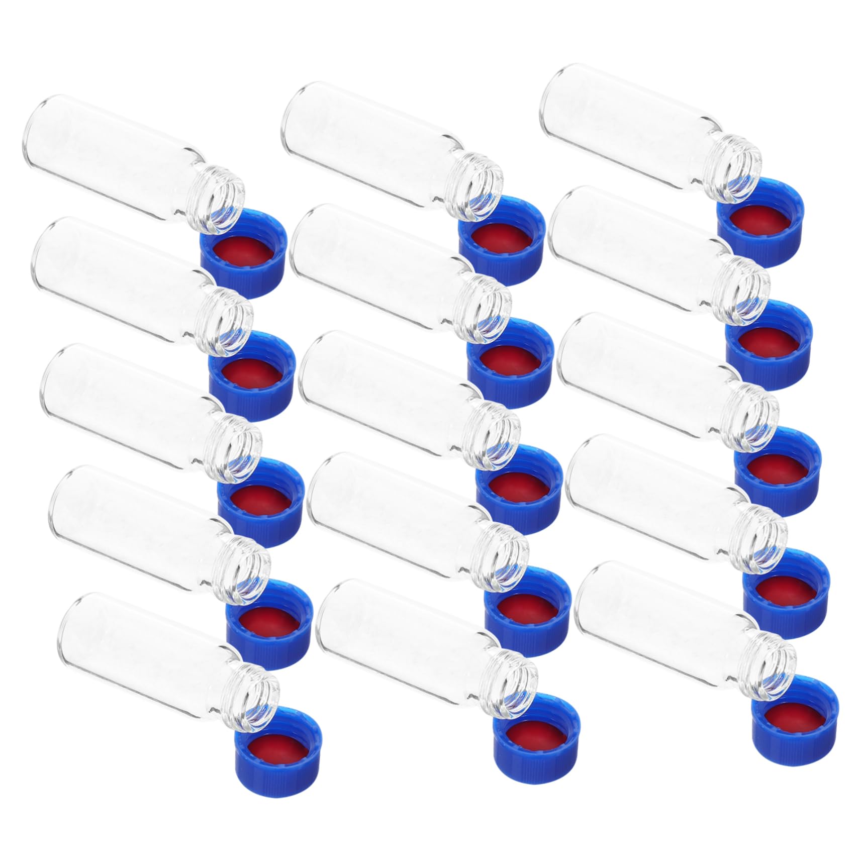 100 Flacons de Prélèvement en Verre 2ml avec Couvercles