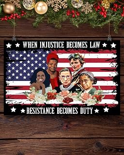 SipStationShop Feminism When injustice becomes law resistance becomes duty Poster (24x36 inches)