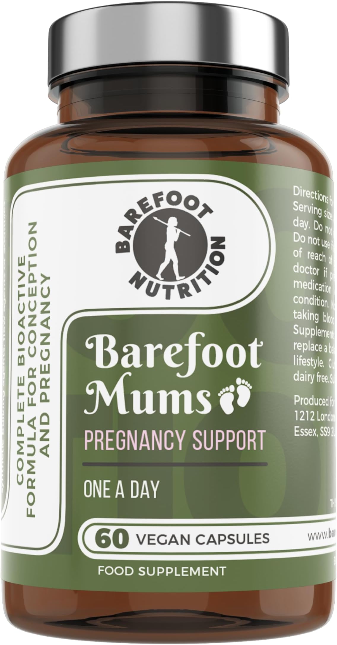 – Mums Pregnancy Support - Comprehensive Daily Nutrient Support for Before, During and After Pregnancy - Contains Folic Acid, Vitamin D3, B12 and More - 60 Vegan Capsules