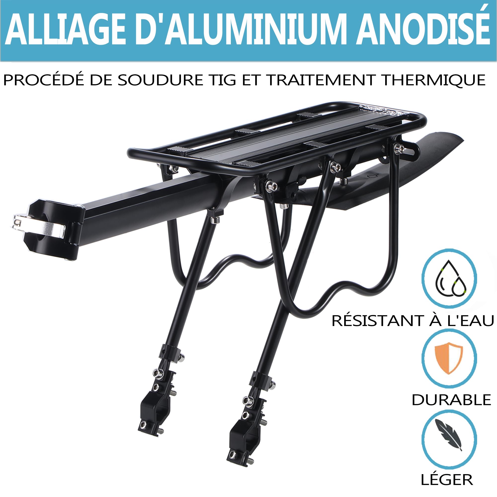 Porte-bagages pour vélo, BCR05FT (porte-vélos avec rallonge principale)