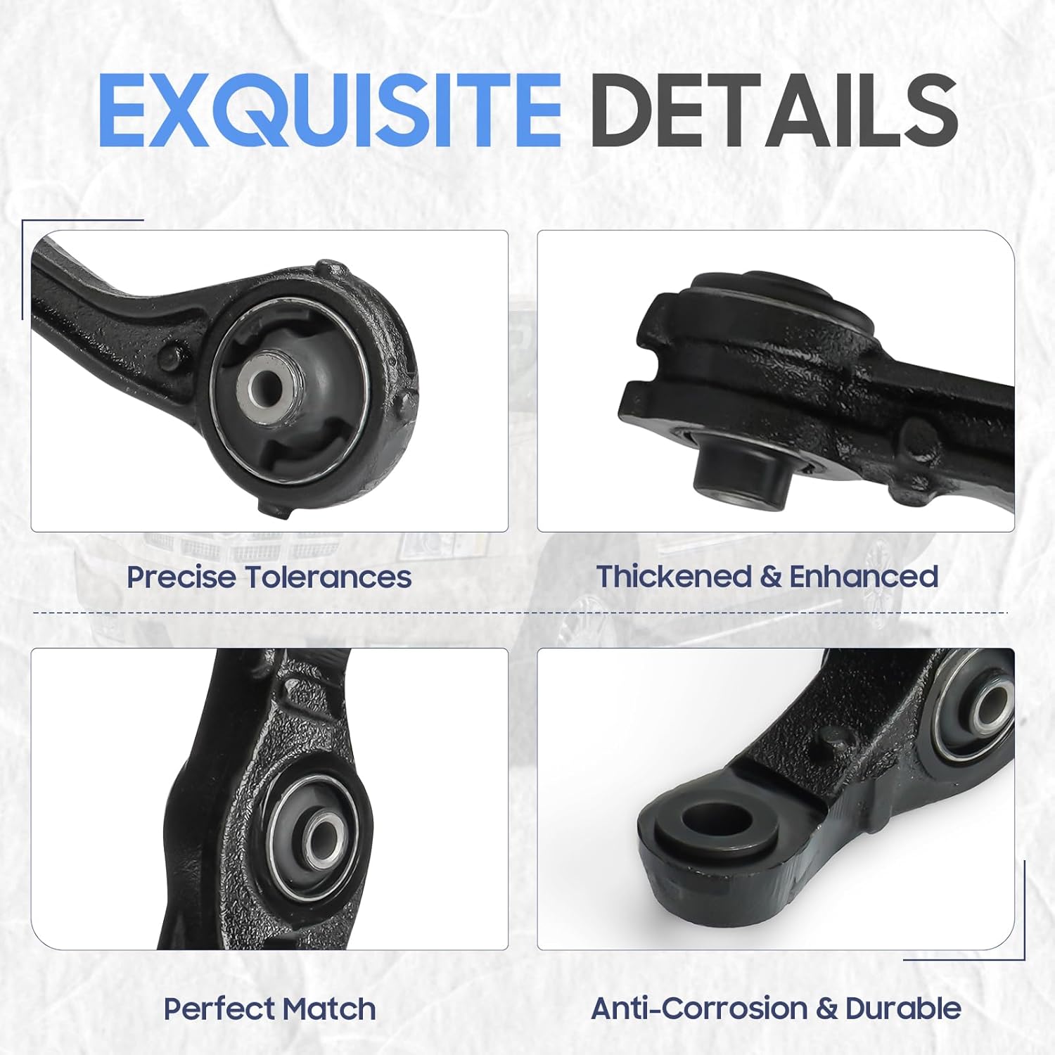 Front Lower Left Right Control Arms Ball Joints Kit Replacement Suspension Kit for Acura TL 2004 2005 2006, K641543 K641544 K500117 (4pc)