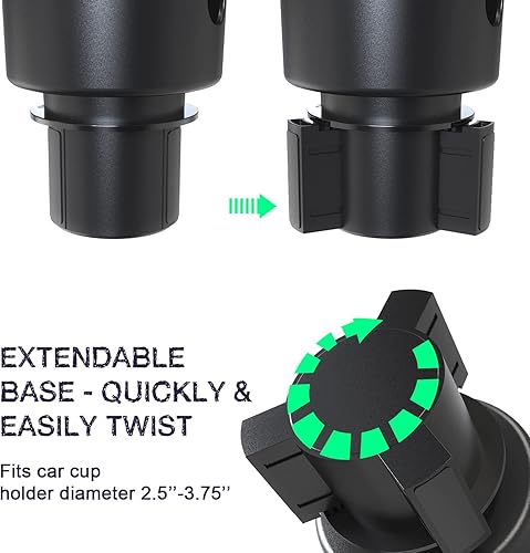 Miniatura 4 de SEVEN SPARTA Expansor y bandeja para portavasos de automóvil compatible con Yeti de 202630 onzas, Hydro Flasks de 3240 onzas, Nalgenes 30323848