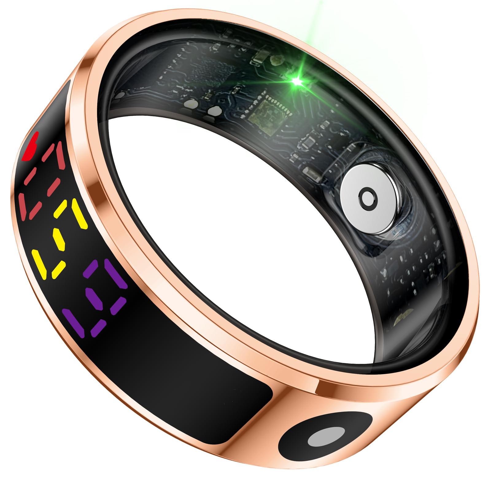 Smart Ring for Men Women Smart Ring Men with Display Gesture Control Heart Rate Monitor SP-O2 Sleep Tracker Fitness Tracker Pedometer Calories Step Counter Compatible with iOS Android-image-37