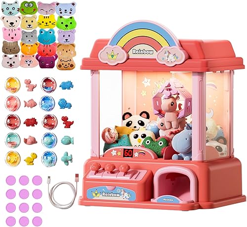 Miniatura 8 de Kakamelon Máquina de garras para niños y adultos con mini premios | Juguetes para niñas de 8 a 13 años | Máquina de dulces regalos de cumpleaños