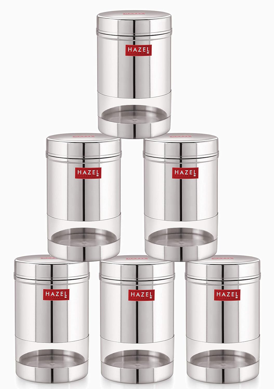 Buy HAZEL Stainless Steel Kitchen Container I Transparent Kitchen