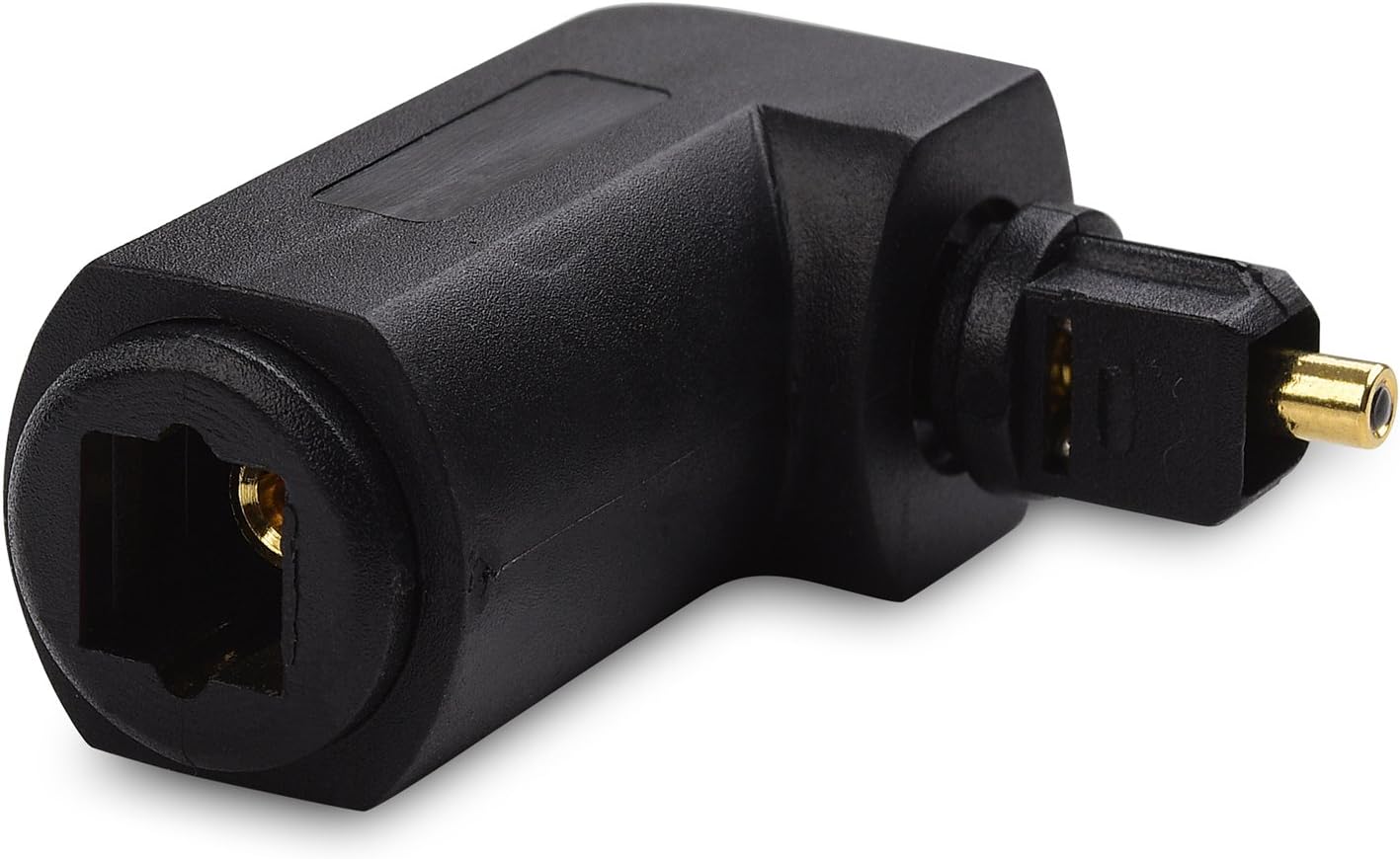 Creative Product Cable Matters 2-Pack Right Angle Toslink Adapter (Toslink Extension) Male to Female Best Review Cable Matters 2-Pack Right Angle Toslink Adapter (Toslink Extension) Male to Female