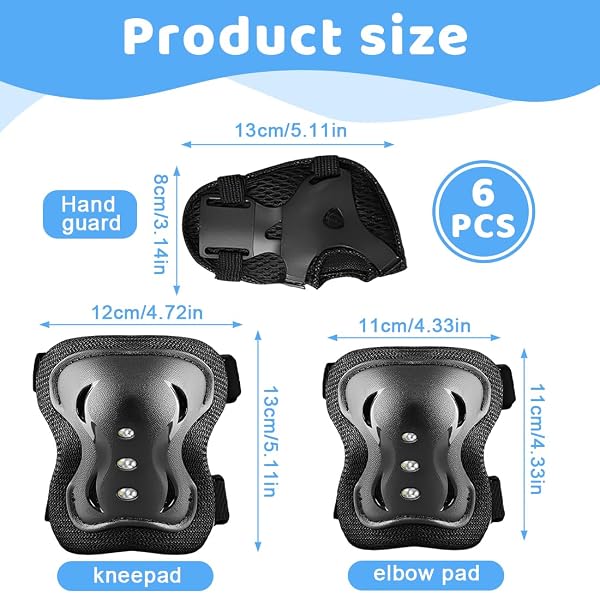 Protezioni Skateboard Bambini Pattini in Linea per Skateboard Attrezzatura Protettiva Pattini in Linea Protezione Bambini Ginocchiere, Gomitiere Protezioni Set - 2