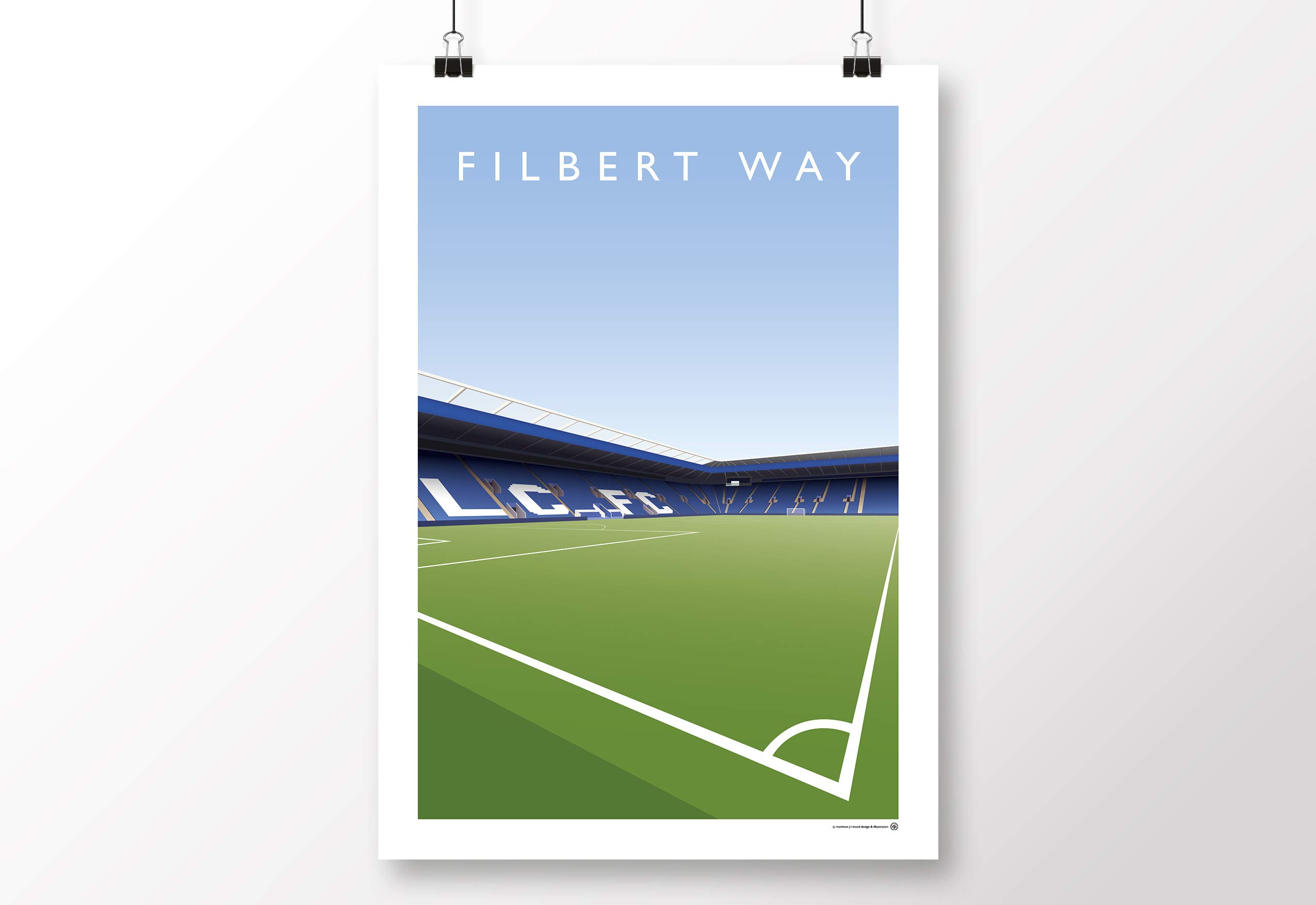 Affiche Filbert Way Stand A3 de Leicester City : sublimez votre salon ou bureau de supporter