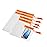 HEETA 5-Pack Clear Waterproof Dry Bag Pouch, Water Tight Cases Dry Bags Document Holder for Camera Mobile Phone Maps, Kayaking Boating (Orange)