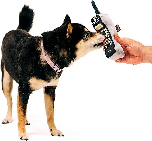 Miniatura 7 de P.L.A.Y. Bonitos juguetes de peluche para perros, con temática clásica de los años 90, juguete masticable, duradero, chirriante, arrugado, ideal