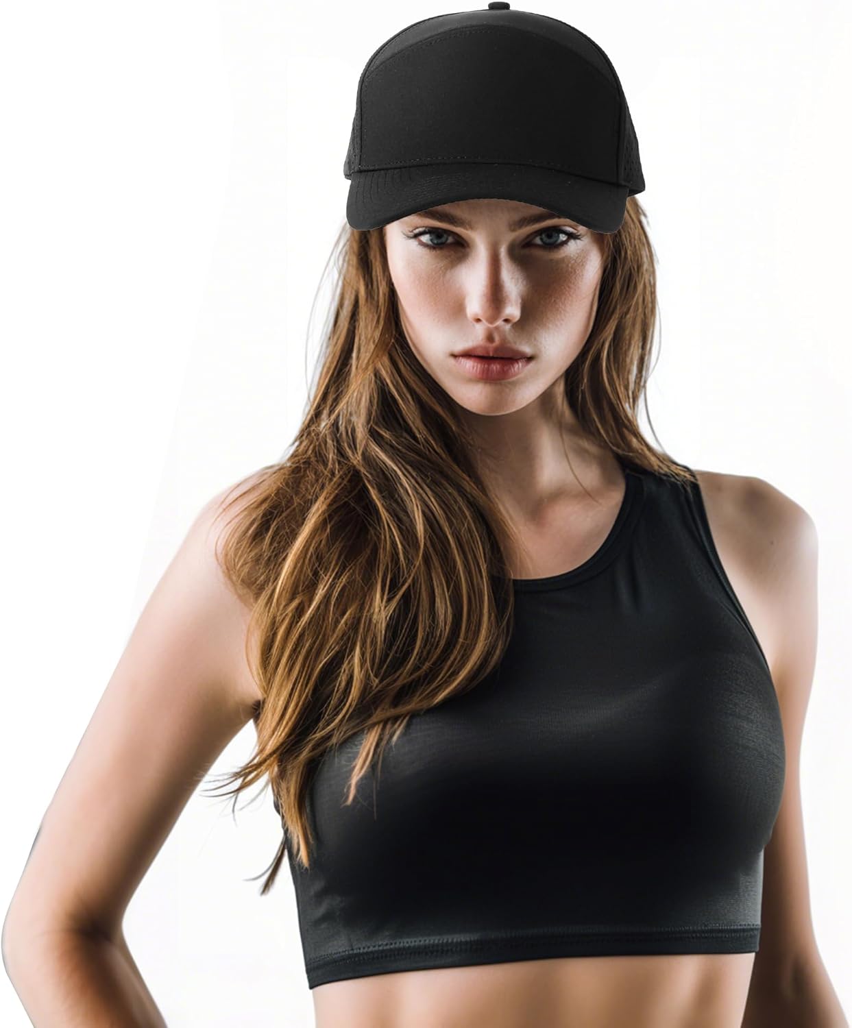 HH HOFNEN Quick Dry Baseball Cap Mesh Snapback Hat Sun and Rain Protection Structured Golf Trucker Hats for Men Women - Image 6