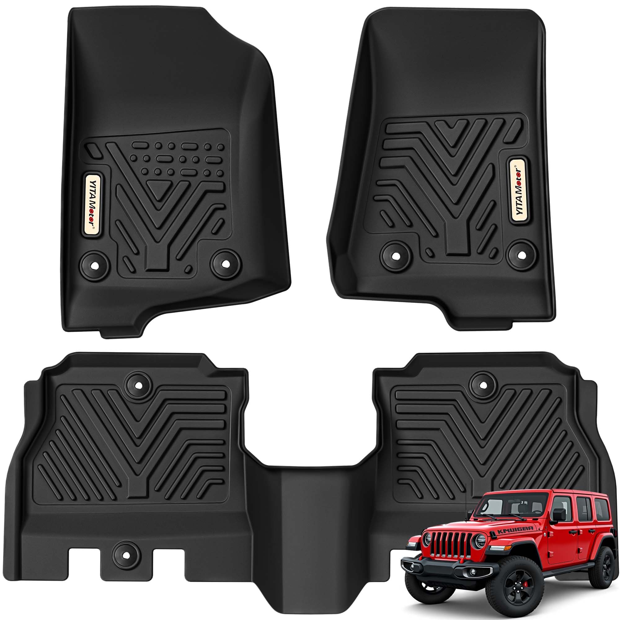 Amazon.com: YITAMOTOR Floor Mats Fit for 2018-2025 Jeep