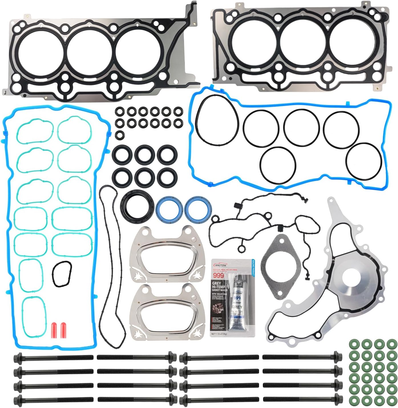Head Gasket Kit HS26541PT, ES72467 Fit for Grand Caravan 2011-2020, Wrangler, Grand Cherokee, Town & CountryJourney, Charger, Durango, Wrangler JK, Challenger Head Gasket Set