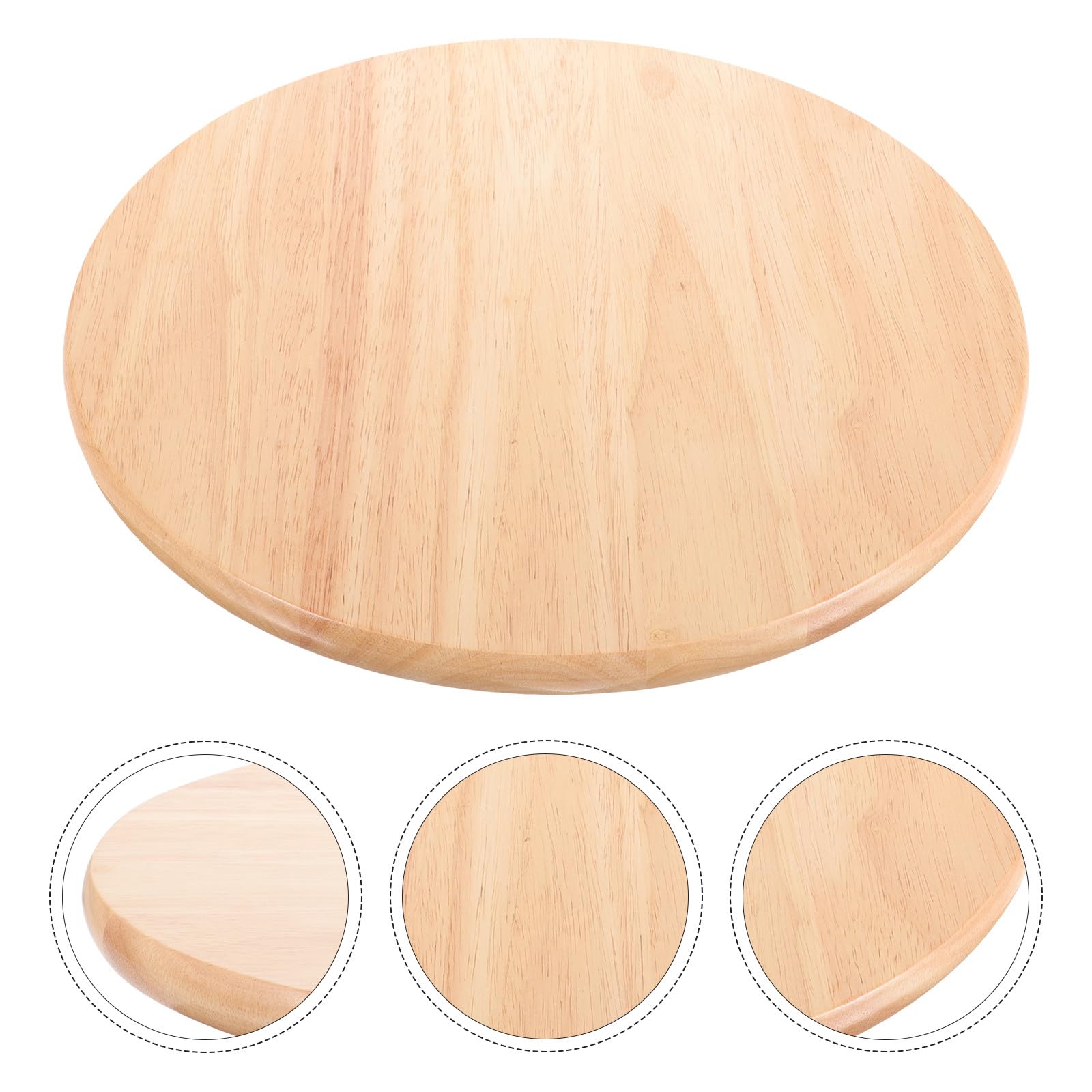 Sgabello Rotondo Seduta in Legno Khaki Resistente e Robusto, per Casa e Mensa, Sostituzione per Seduta Sgabello in Legno