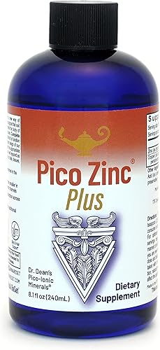 RnA ReSet Pico Zinc Plus - Suplemento líquido de zinc y cobre, solución mineral pico-iónica, 8.1 onzas líquidas (paquete de 1)