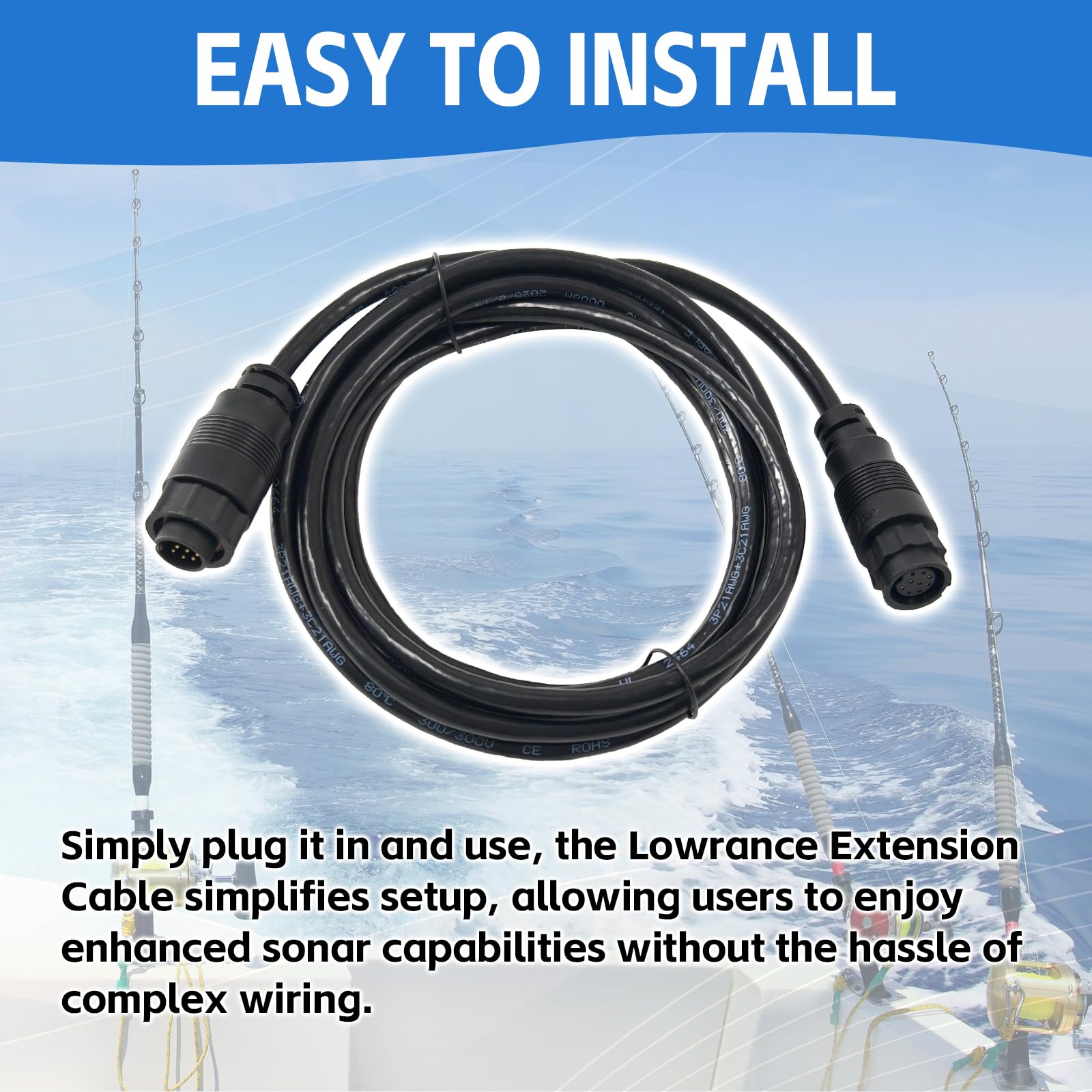 Amazon.com: BZJUNZE 000-00099-006 Extension Cable 9 Pin 10ft Fit