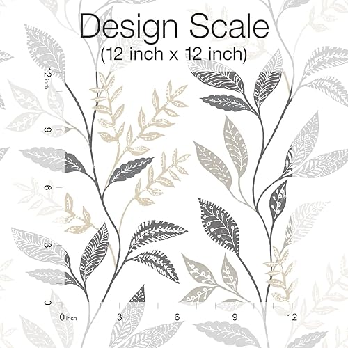 Miniatura 3 de Roommates RMK12178PLW - Papel tapiz para pelar y pegar, color blanco, color gris pardo