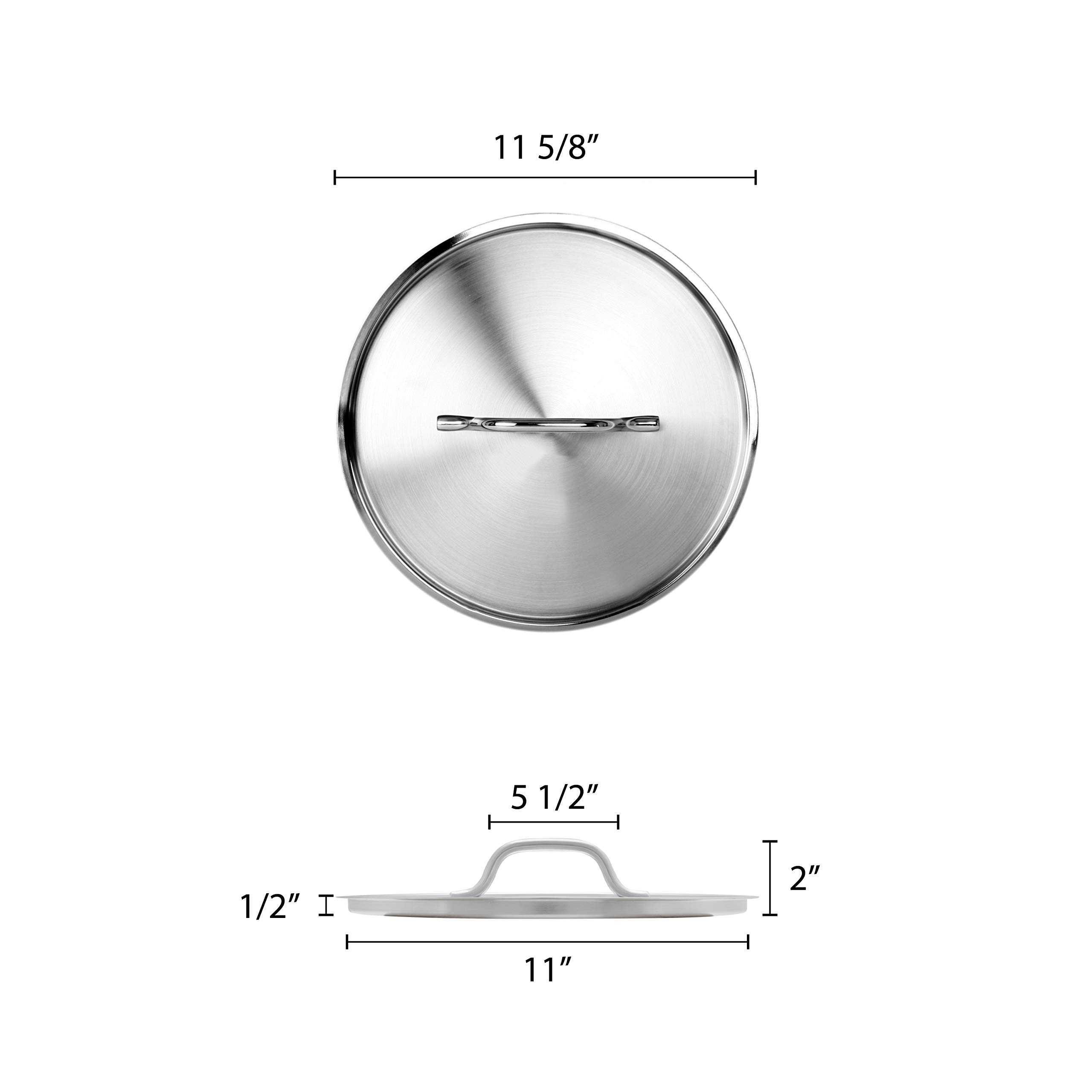 Thunder Group Lid for sldb016, 16 quart stainless steel double boiler, comes in each