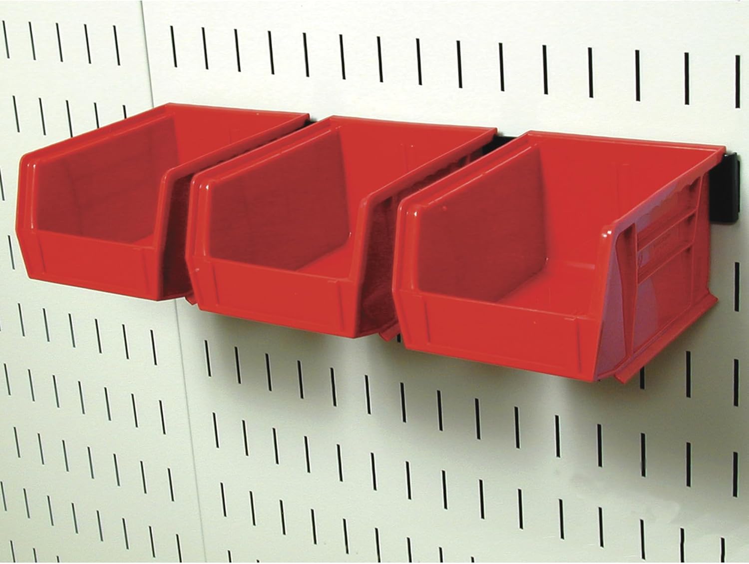 Wall Control Slotted Pegboard Industrial Workstation Accessory Kit - Red, Model Number 35-K-WRKRD