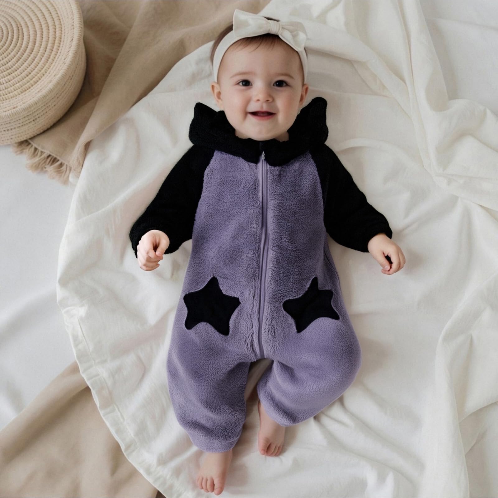 Combinaison polaire à capuchon pour bébé fille et garçon, costume d'Halloween, cosplay, chaude, pour l'automne et l'hiver