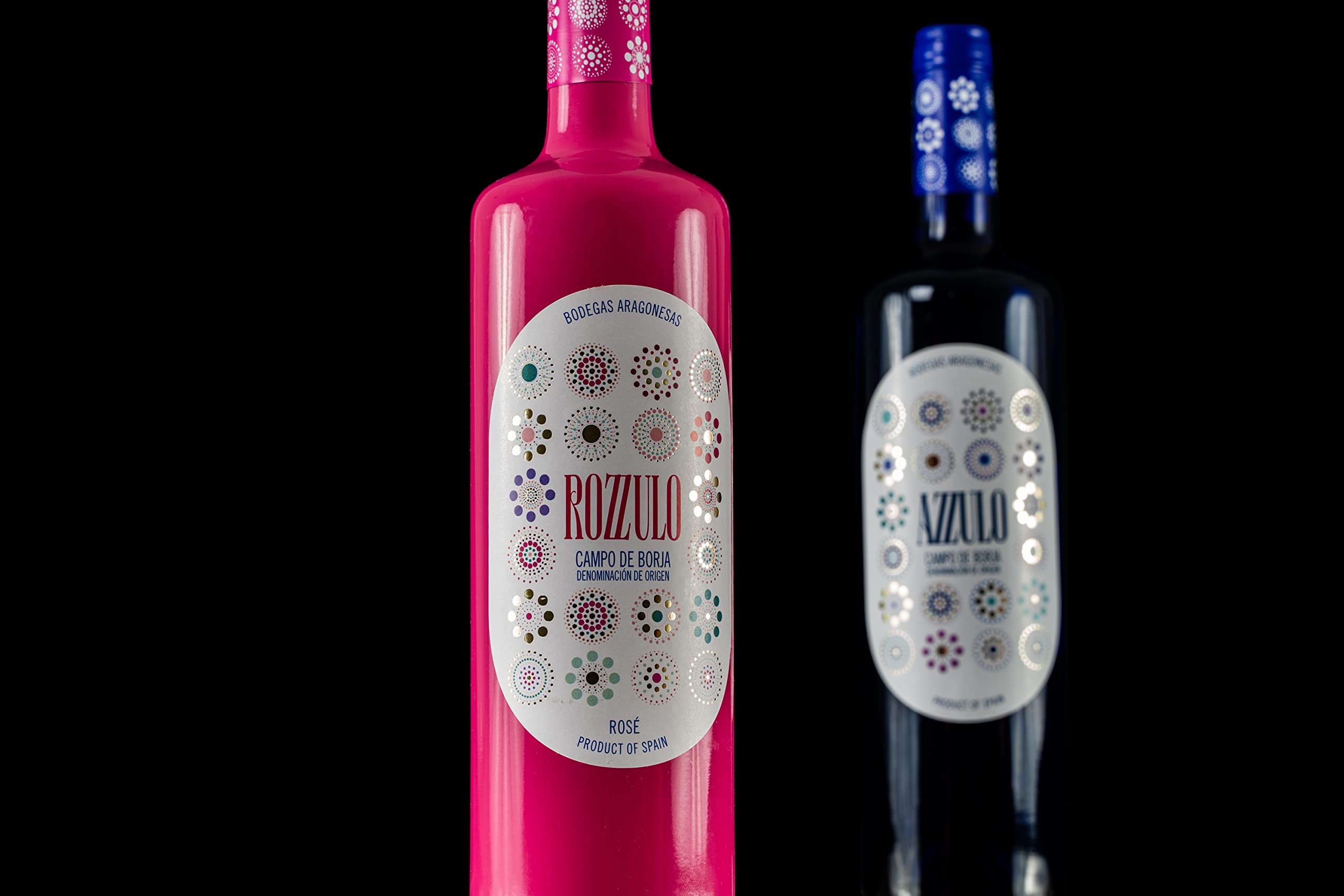 BODEGAS ARAGONESAS - ROZZULO | Vino Rosado Semidulce Denominación de Origen Campo de Borja | Elaborado a partir de Garnacha y Merlot | Caja de 6 Botellas -0,75L/botella