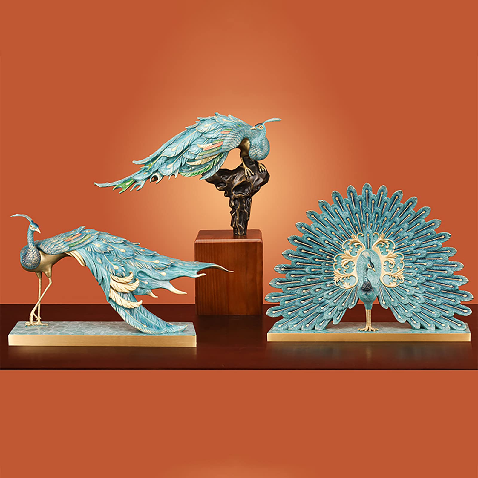 ブラス、真鍮製 孔雀の彫刻 ブラス、真鍮製 孔雀の彫刻 孔雀（作品1735） | iichi 日々の