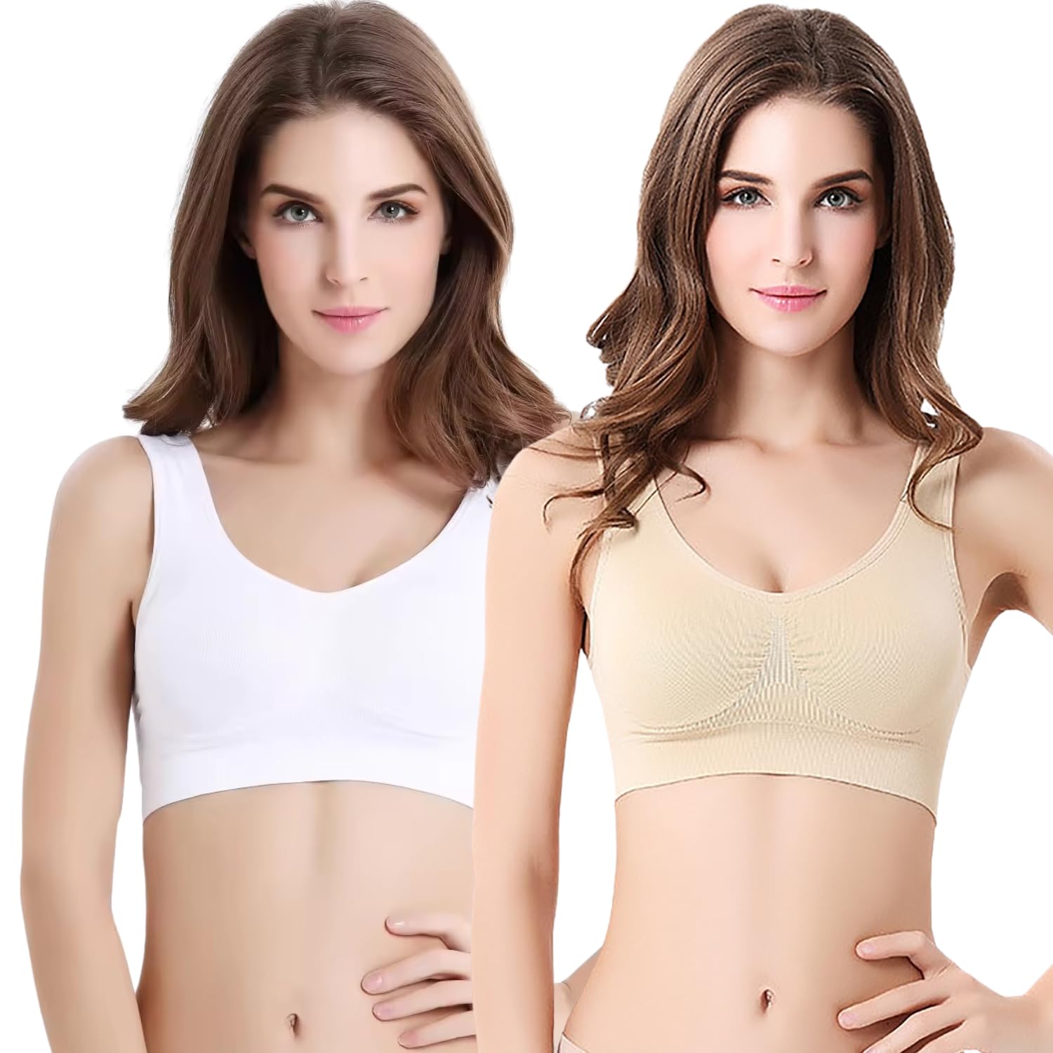 fashiol Women's Padded Sports Bra Criss Cross Racerback Sports Bra Stretchable Everyday Bras for Workout/Gym & Exercises-picture-13