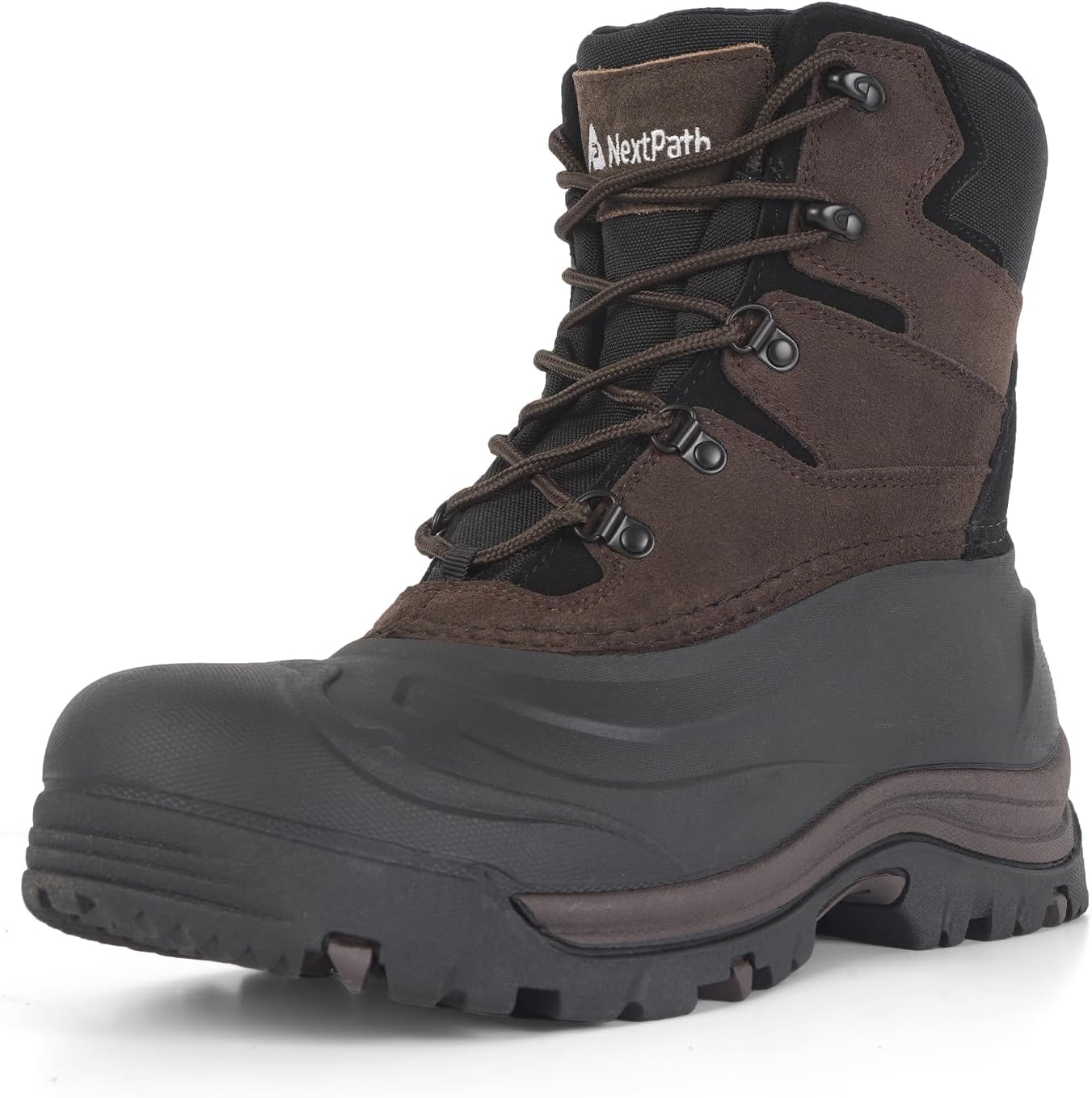 Men's Snow Boots Winter Boots For Men 8 Inch Waterproof Insulated Winter Work Boots For Men Snow Hiking Boots