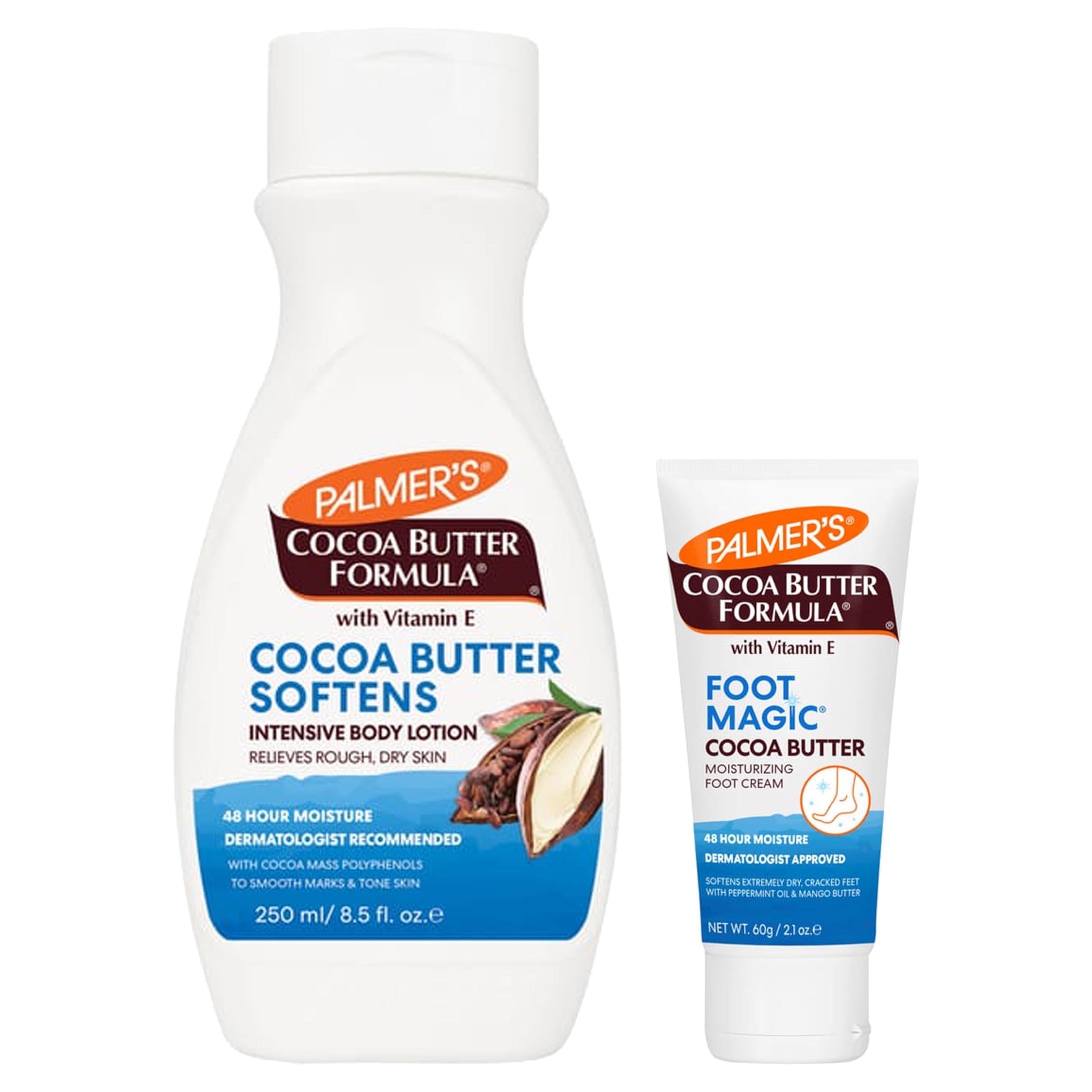 Katsy Style Cocoa Butter Formula Bundle: Body Lotion 250ml & Foot Magic 60g, 155 ml (Pack of 2)