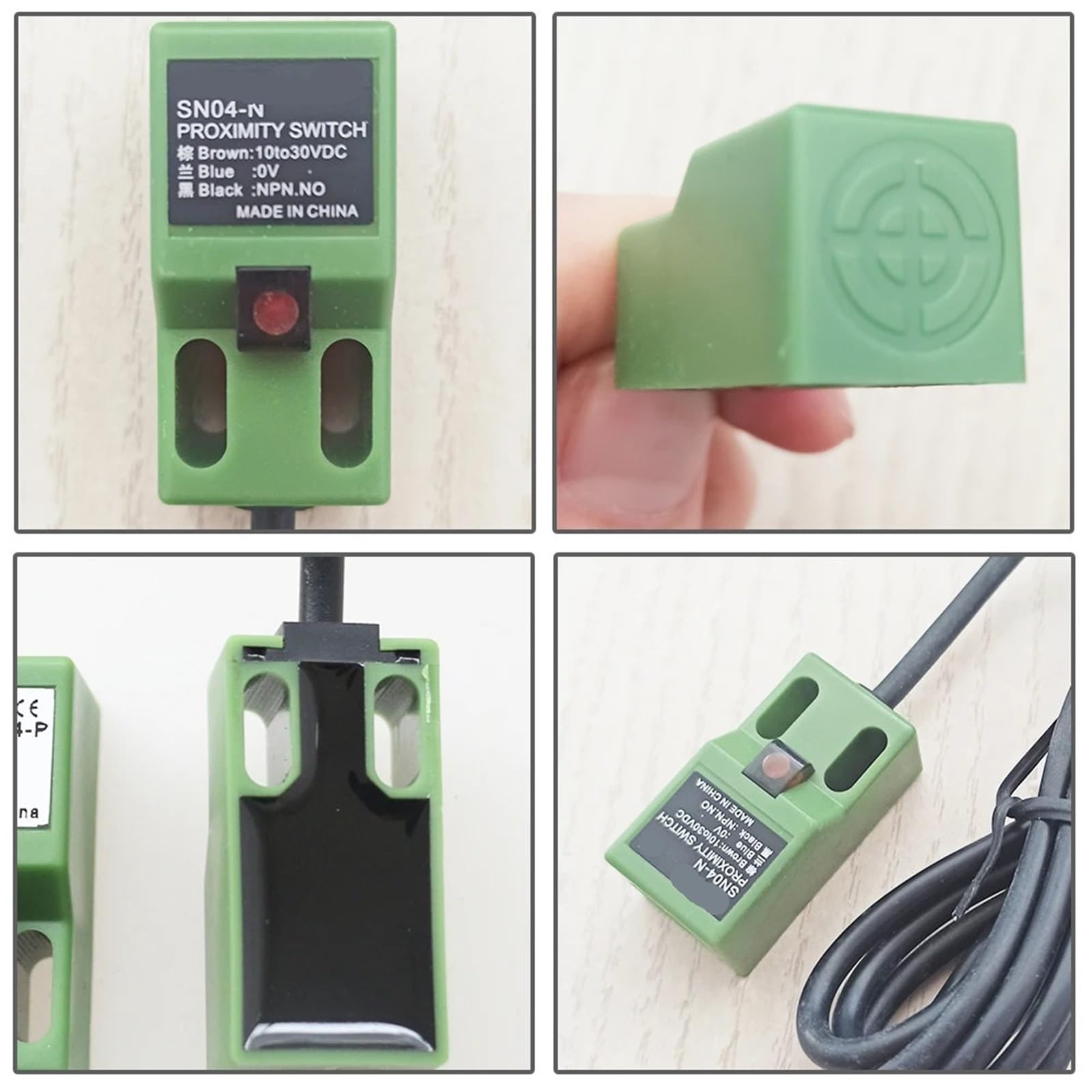 Interruttore di prossimità induttivo SN04-N1 SN04-P1 SN04-D1 distanza di rilevamento 4 mm DC 6-36VDC NPN PNP NO NC(Blue,PNP,NO)