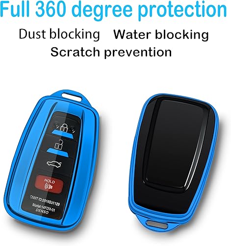 Miniatura 3 de Funda compatible con llavero Toyota, funda con llavero, TPU suave de protección de 360 grados para llave inteligente Camry RAV4 Highlander Avalon