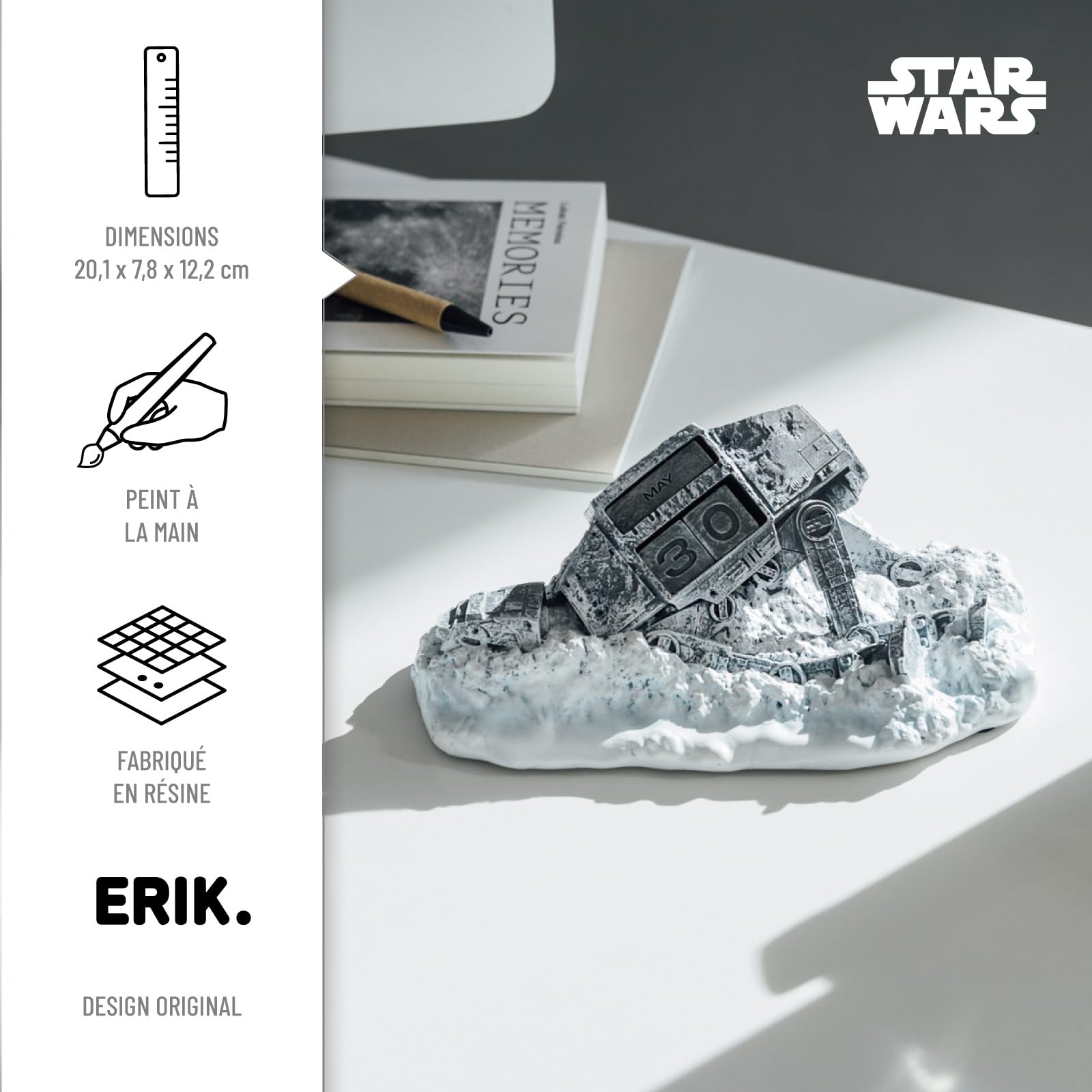 Grupo Erik - Calendrier Perpétuel Star Wars AT-AT | Figurine Calendrier, Calendrier 3D, pour Enfant, Cadeaux Geek