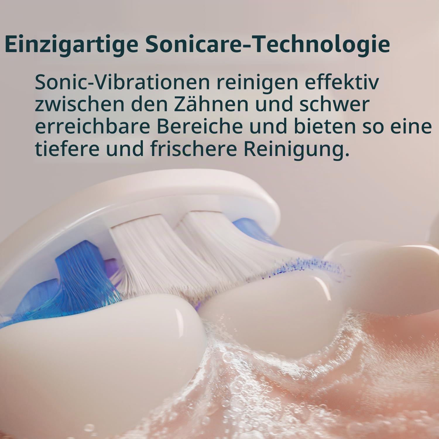 Philips Sonicare 6100 HX7400/06 Electric Toothbrush, 62000 movements/min, 2 modes, 3 intensity levels, Timer, BrushSync Reminder, Pressure Alert, 1 head, White