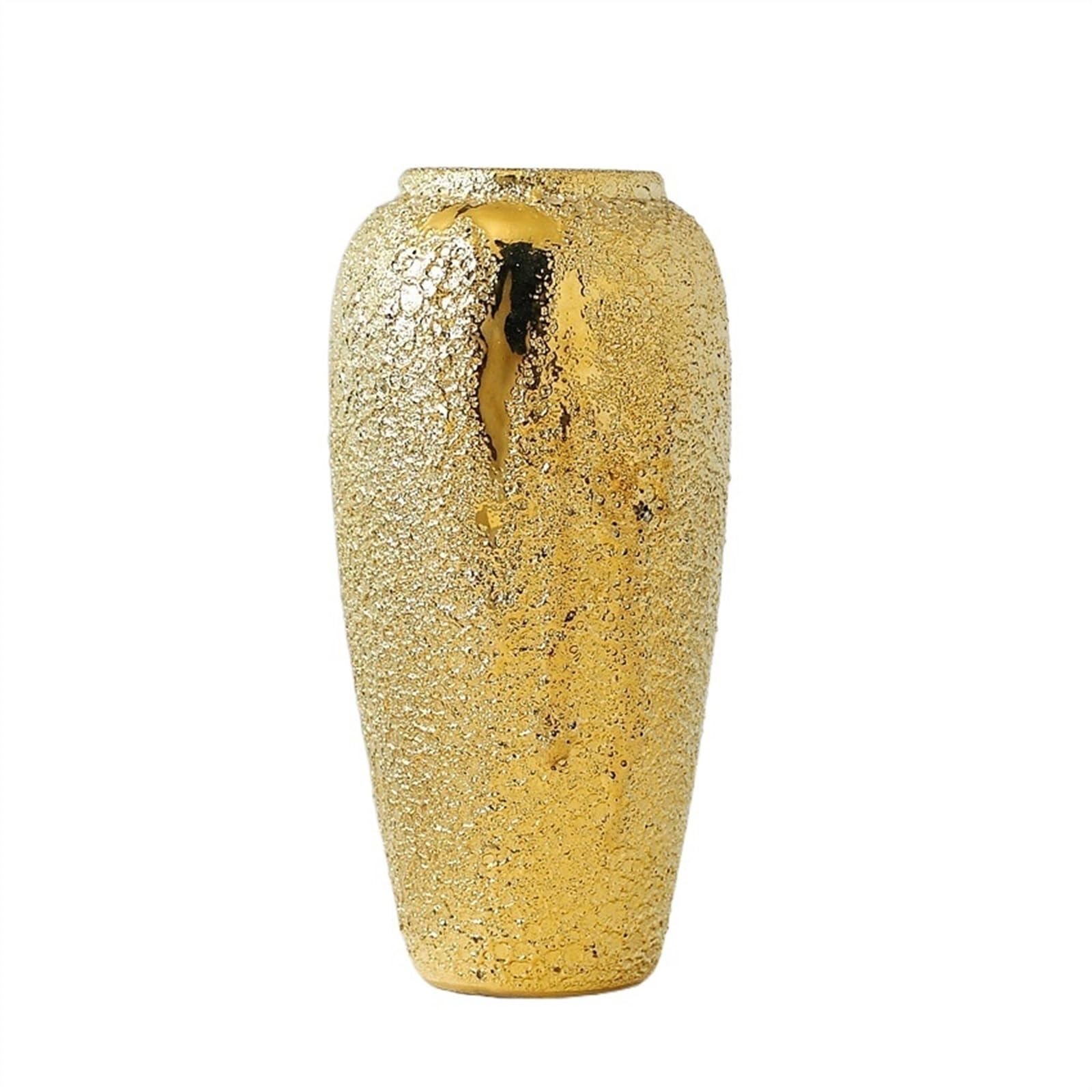 Vase abstrait en céramique dorée TUSUOD pour décoration de maison et bureau