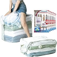 TAILI Cube Expand Vacuum Storage Bags, Jumbo 6 Pack (100×70×44×44 cm), Empty Clothes Bags for Comforters, Blankets, Quilts, Free up 80% Space