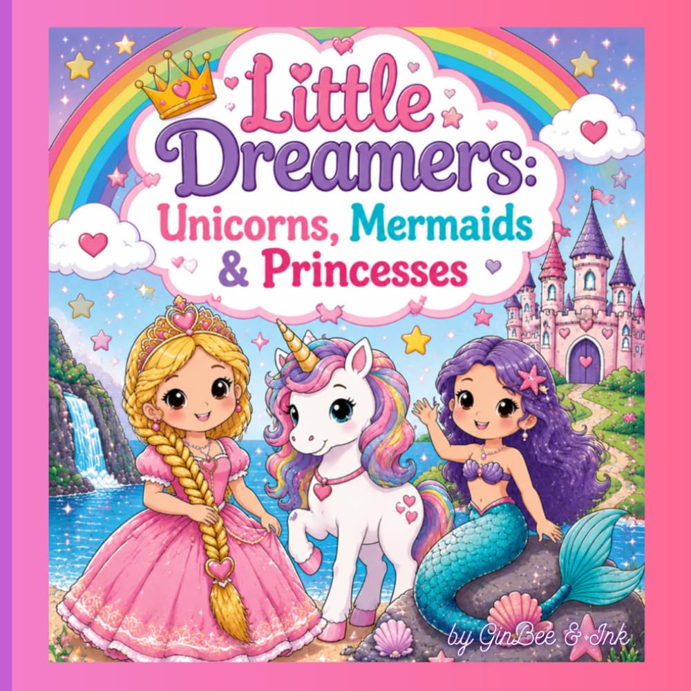 Little Dreamers: Unicorns, Mermaids & Princesses: A Magical Coloring Adventure Filled with Fantasy Friends, Rainbows and Sparkles