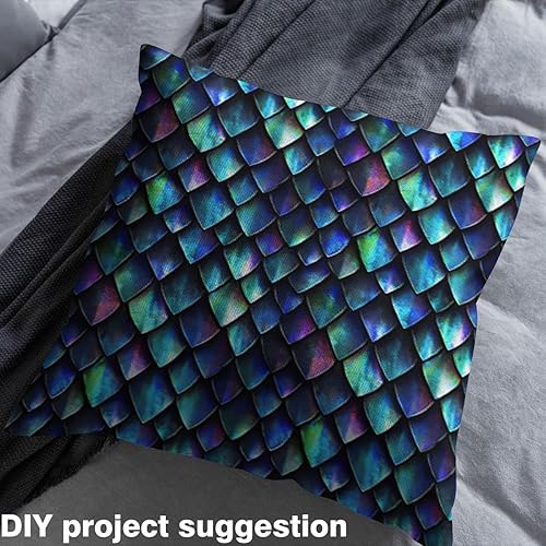 Miniatura 4 de jejeloiu The Yard - Tela de tapicería de dragón para sillas, tela de tapicería de piel de dragón para sillas, tela decorativa impermeable para