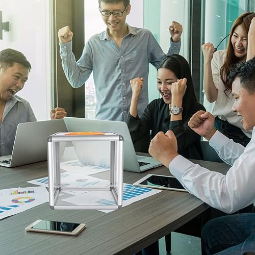 Miniatura 4 de Caja cuadrada de bola de rifa caja de juego multifuncional Caja de boletos de almacenamiento Caja de sorteo de tarjetas para reunión anual