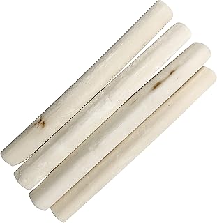 Mandarin Bird Toys by M&M 5509 Skinny Sola Logs Pk4 - Handcut Air Dried Natural Sola Wood Sticks, Easy for Birds to Chew and Shred, Lightweight, Break by Hand, Delight for Small Size Pets