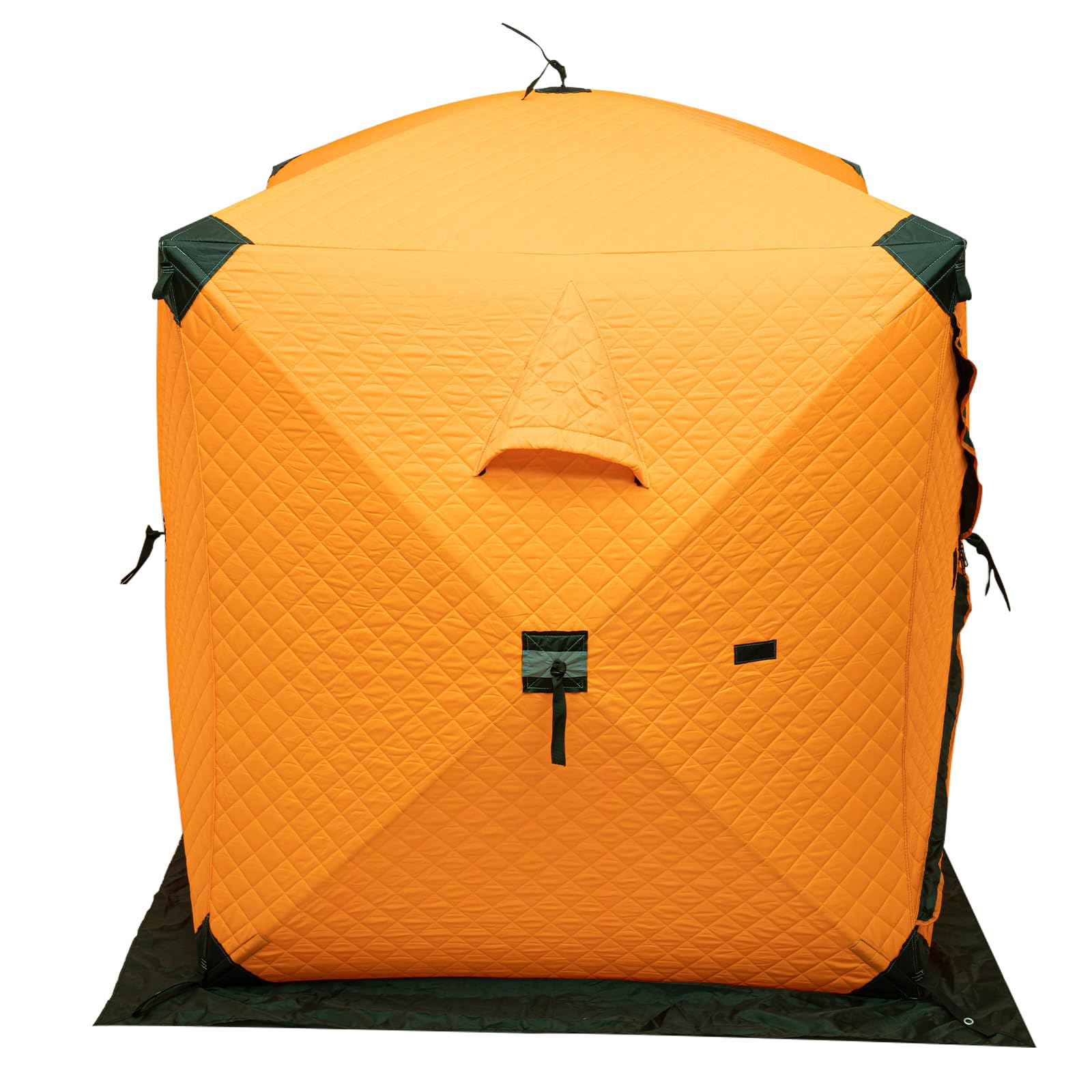 Quadratisch Tragbares Zelt zum Eisfischen, Unterstand zum Fischen Thermisches, für Camping, Wandern, Angeln, Surfen, Outdoor-Abenteuer 145 * 145 * 165 cm