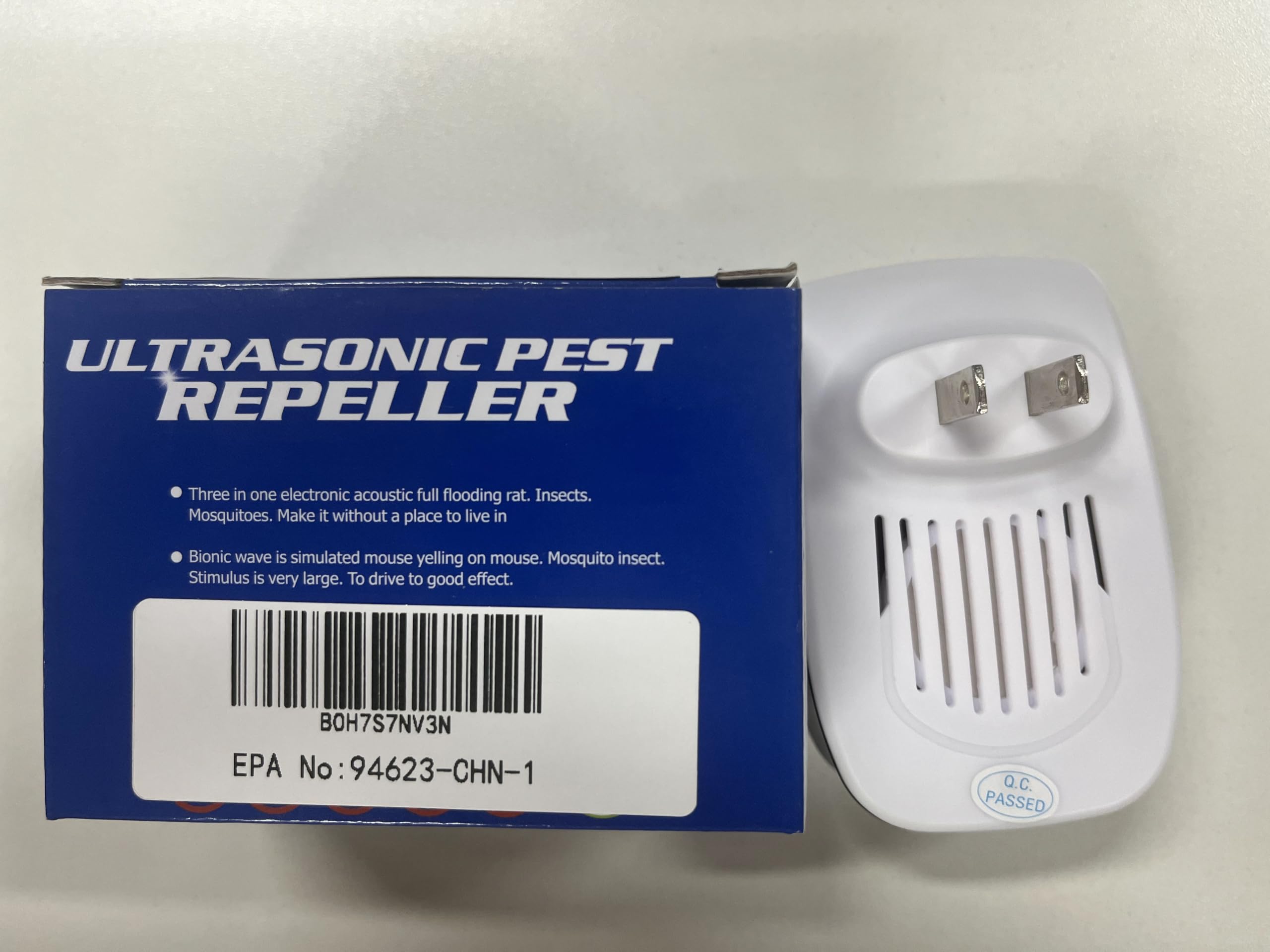 Repelente electrónico ultrasónico de control de plagas para cucarachas, roedores, ratones, insectos, arañas, repelente de ratones, repelente ultrasónico para el hogar, oficina, cocina (paquete de 10)