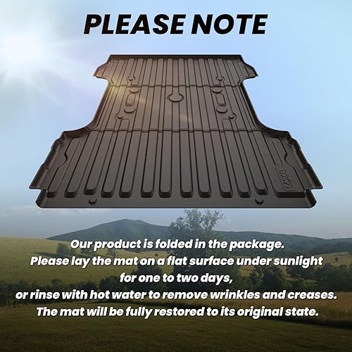 Miniatura 8 de LASFIT Tapete para Cama de Camioneta 6.75 pies para Ford F250 F350 F450 2017-2026 Super Duty 81.9" Revestimiento para Cama de Camioneta, Tapete