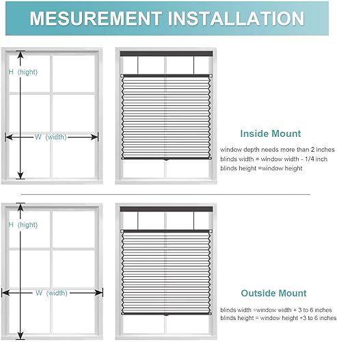 Miniatura 8 de Persianas celulares MYshade personalizadas, persianas opacas para ventanas, de arriba abajo, abajo y hacia arriba (TDBU persianas celulares para el
